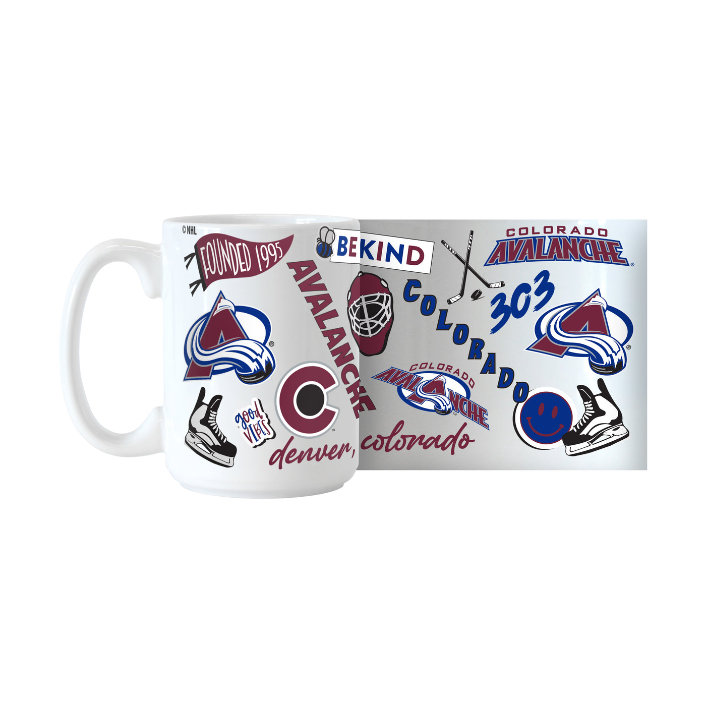 Colorado Avalanche 15oz Native Sublimated Mug