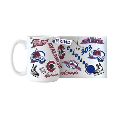 Colorado Avalanche 15oz Native Sublimated Mug