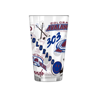 Colorado Avalanche 16oz Native Pint Glass