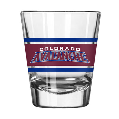 Colorado Avalanche 2oz Stripe Shot Glass