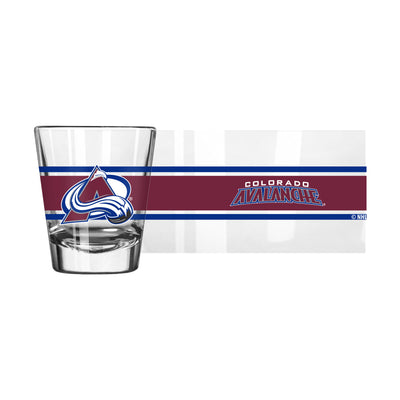 Colorado Avalanche 2oz Stripe Shot Glass