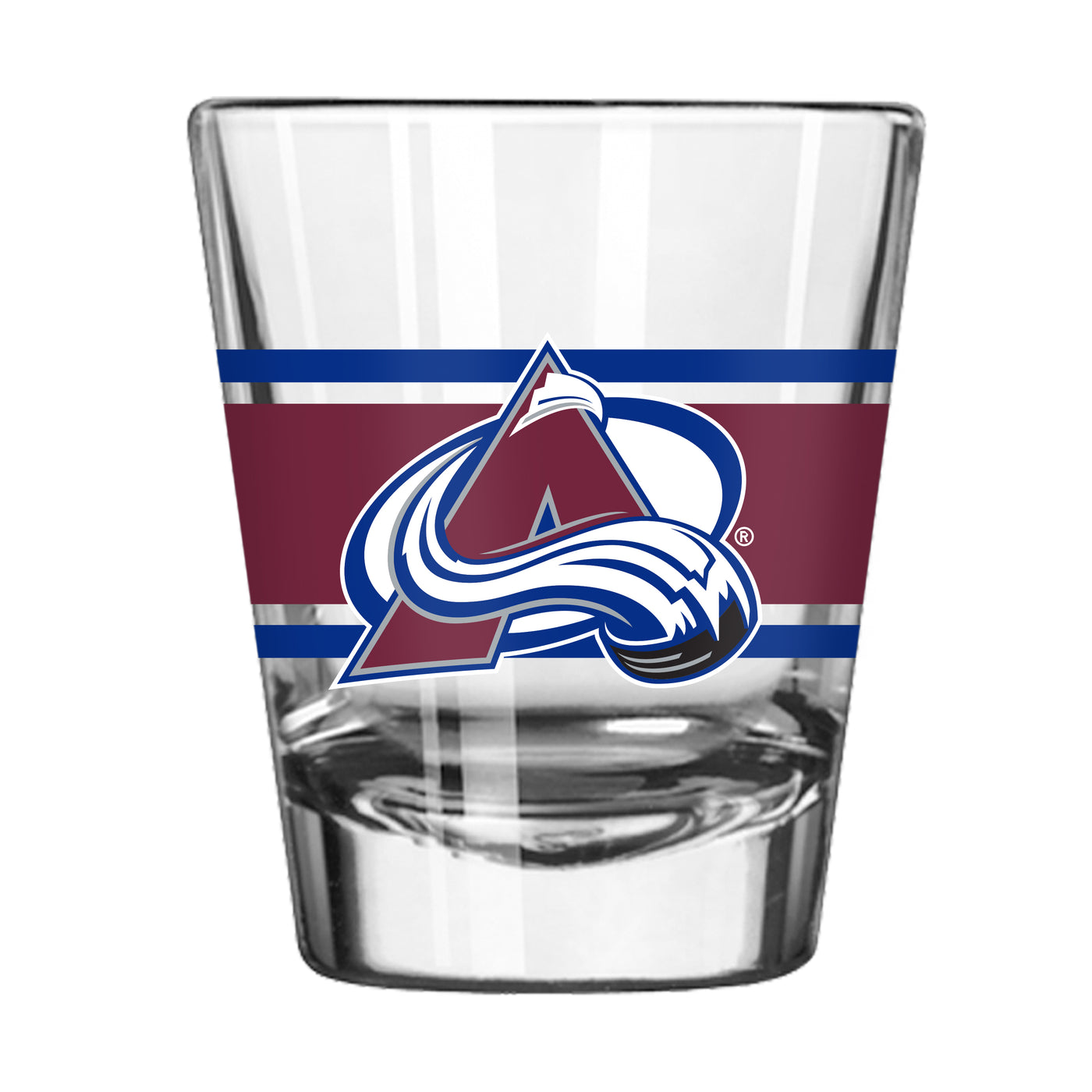 Colorado Avalanche 2oz Stripe Shot Glass