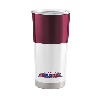 Colorado Avalanche 20oz Colorblock Stainless Steel Tumbler