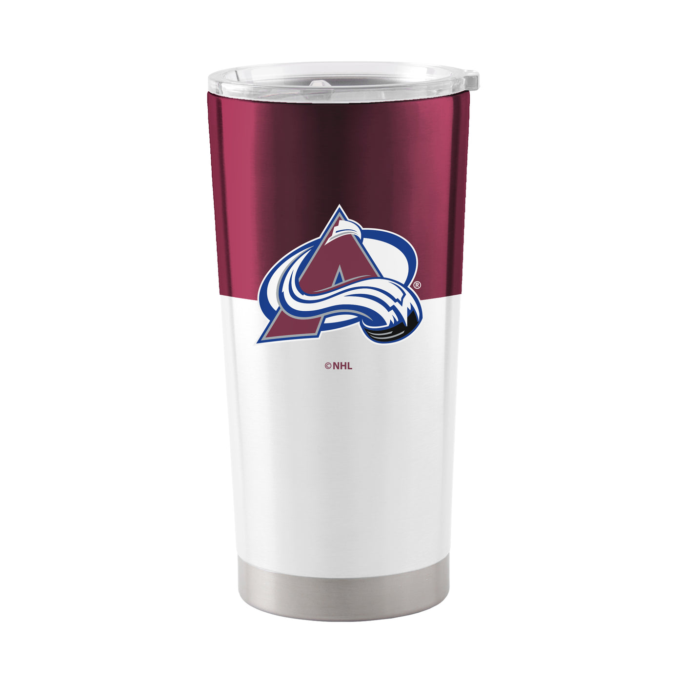 Colorado Avalanche 20oz Colorblock Stainless Steel Tumbler