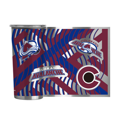 Colorado Avalanche Flex 20oz Plastic Wall Stainless Tumbler