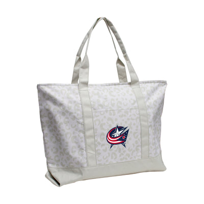 Columbus Blue Jackets Leopard Pattern Tote - Logo Brands