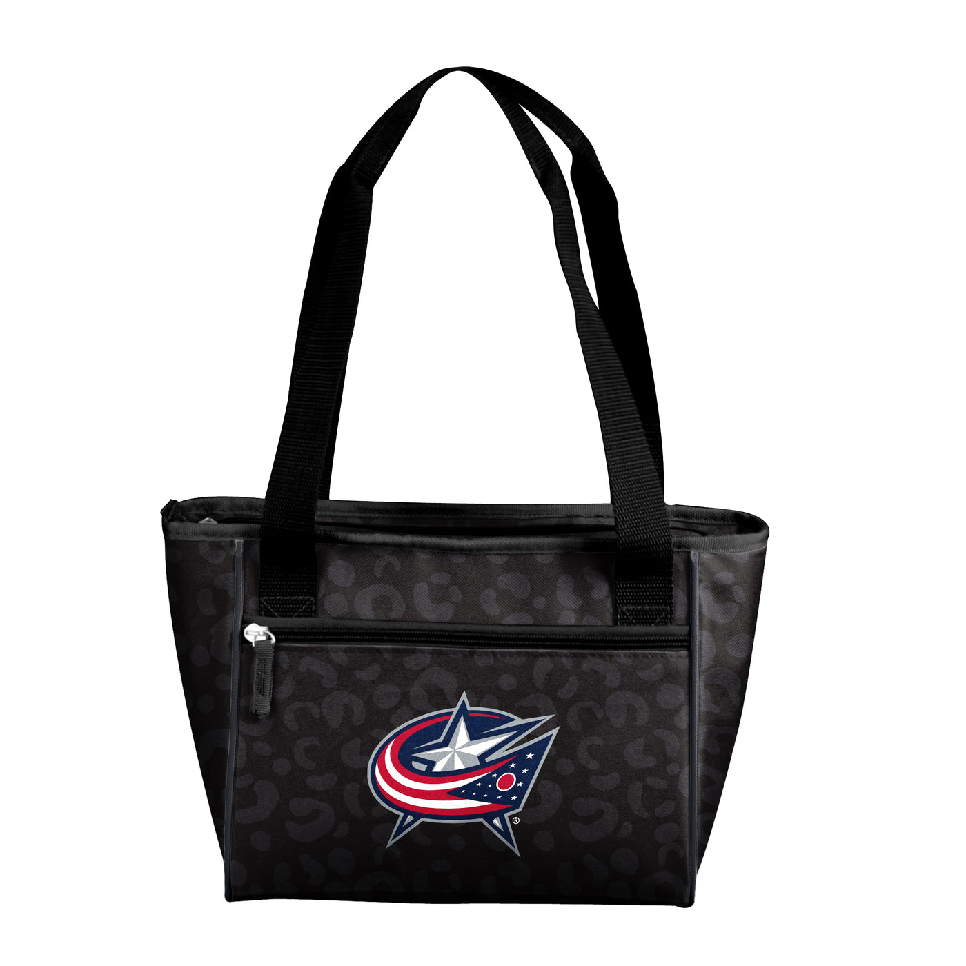 Columbus Blue Jackets Leopard Print 16 Can Cooler Tote