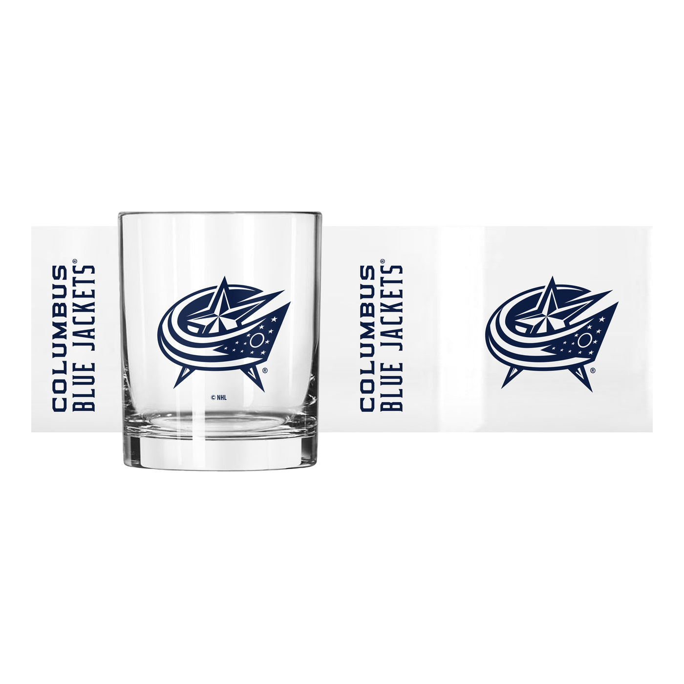 Columbus Blue Jackets 14oz Gameday Rocks Glass