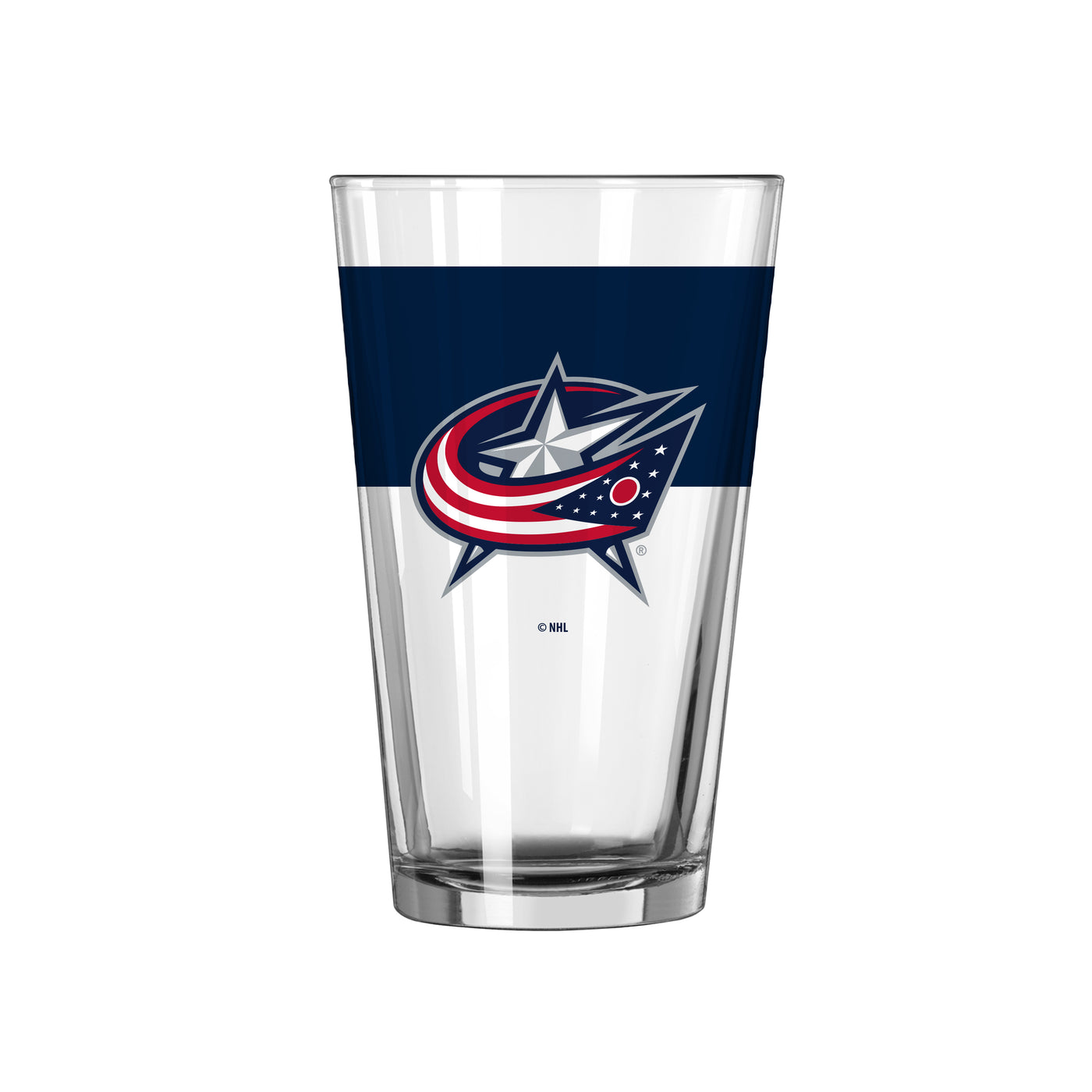 Columbus Blue Jackets 16oz Alternate Colorblock Pint Glass