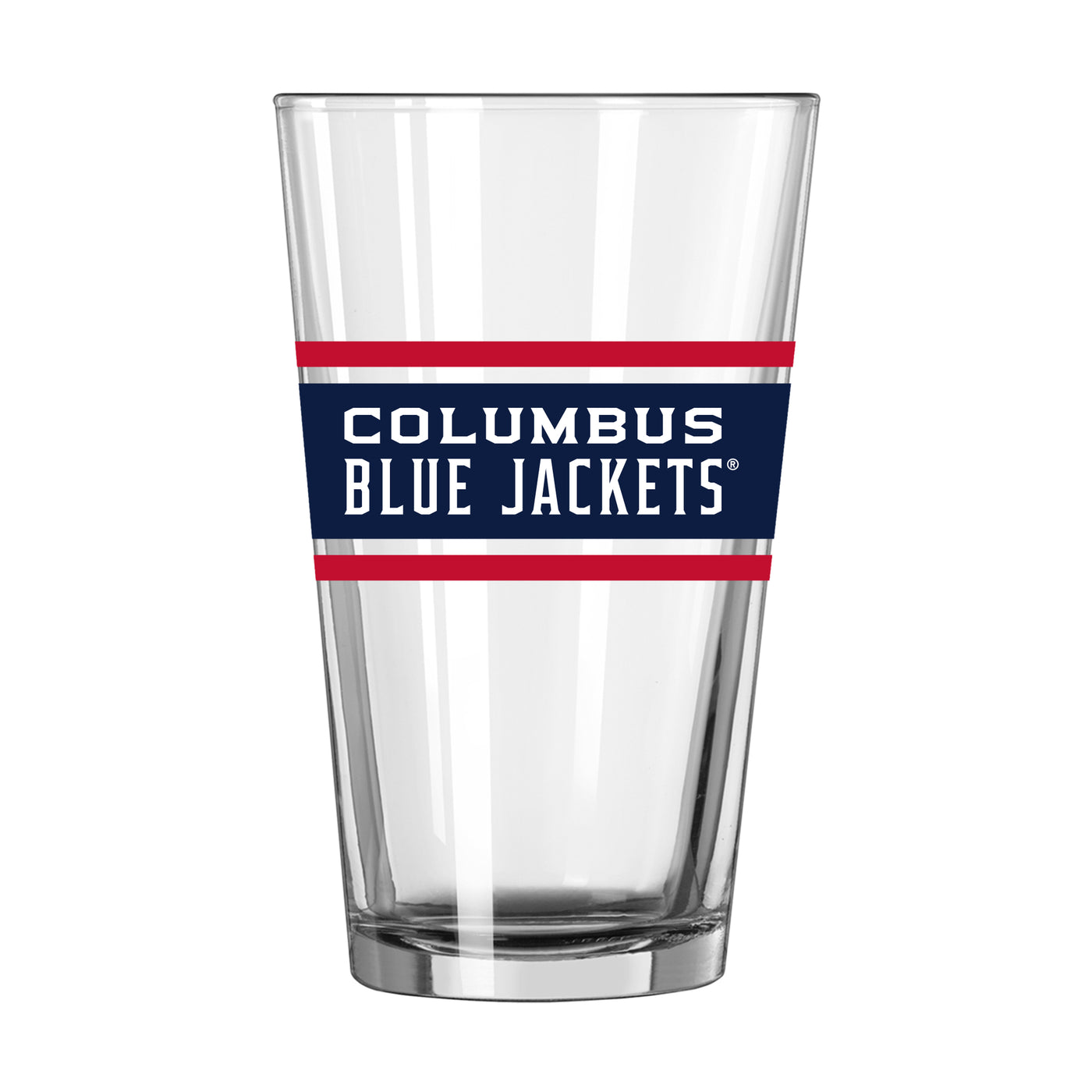 Columbus Blue Jackets 16oz Stripe Pint Glass
