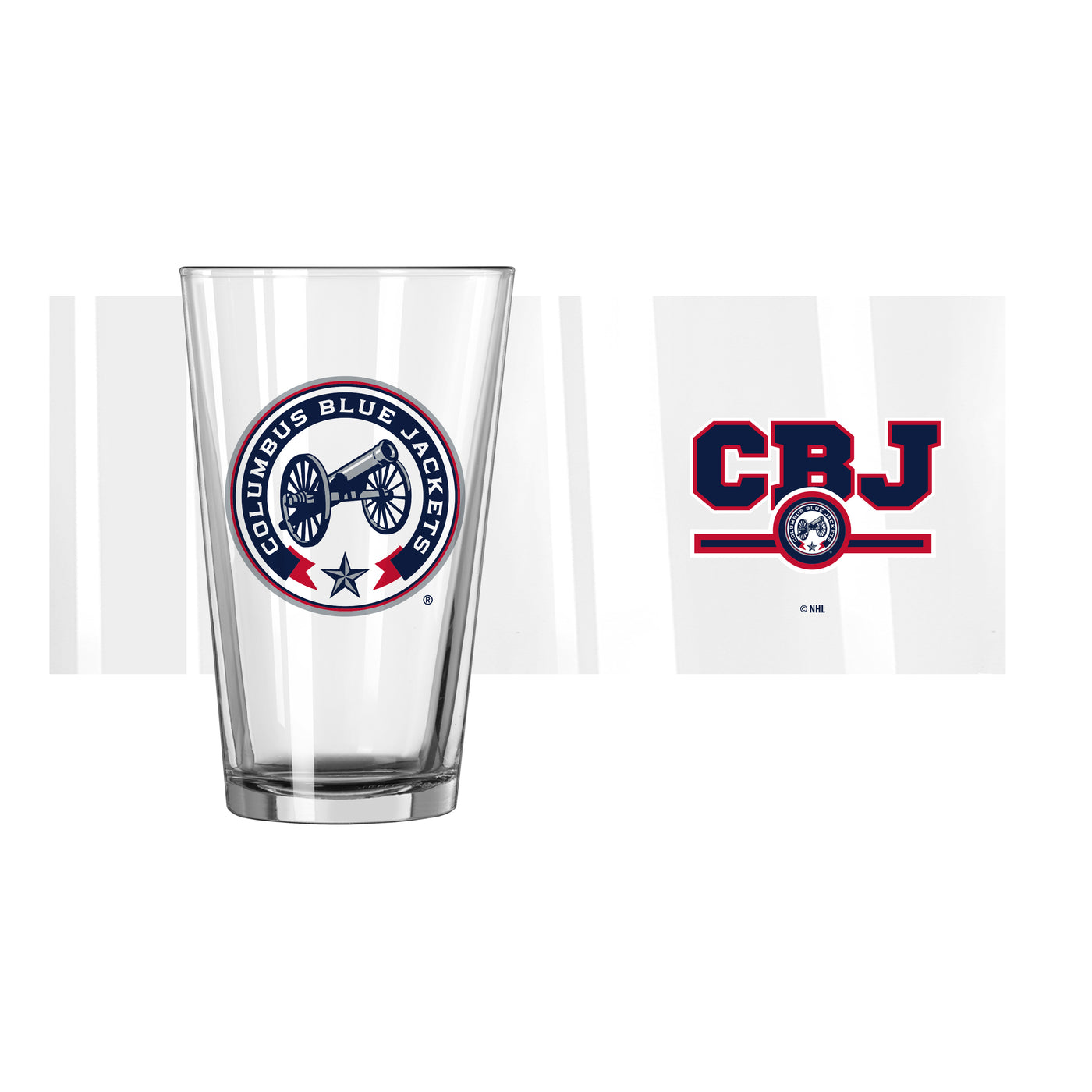Columbus Blue Jackets 16oz Alternate Letterman Pint Glass