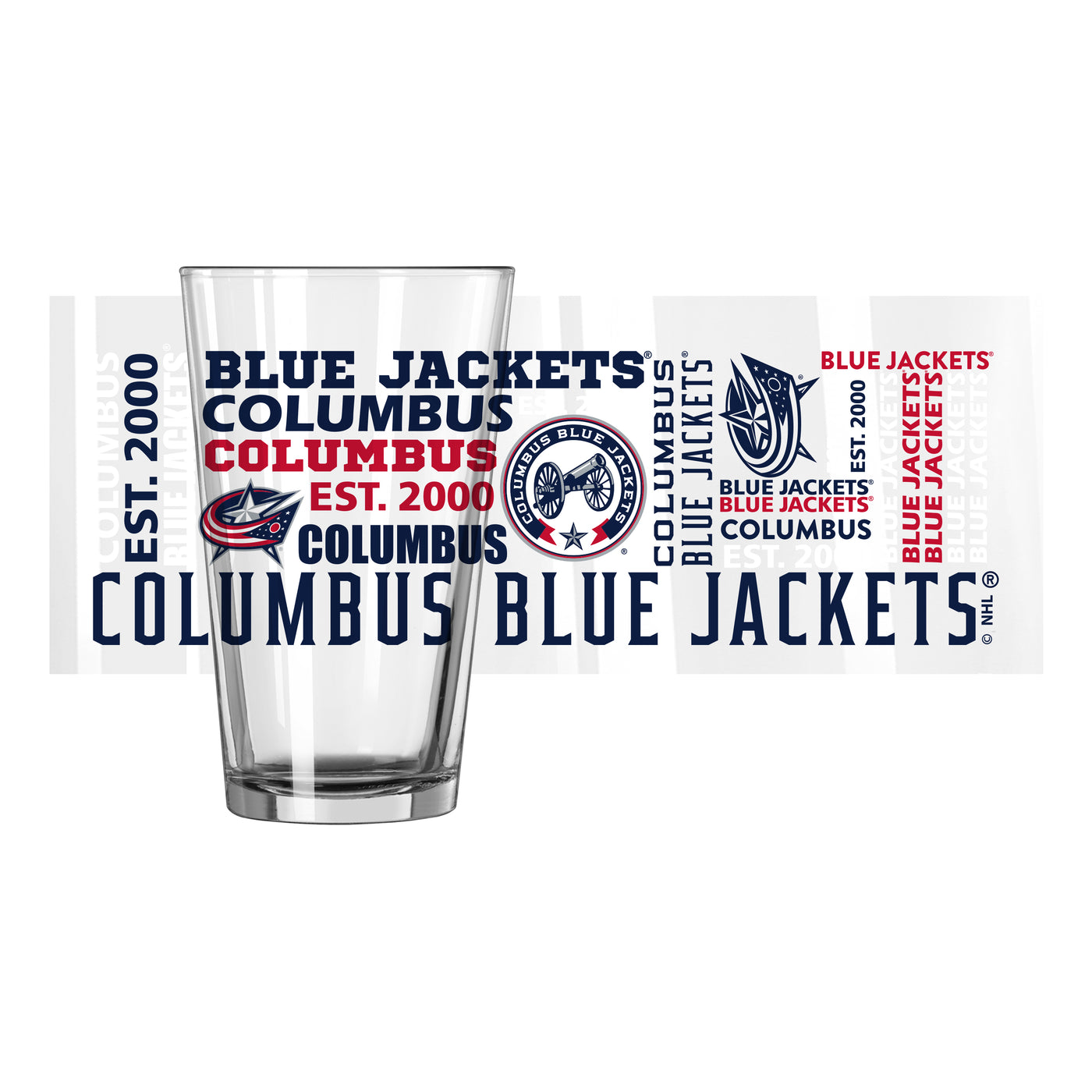 Columbus Blue Jackets 16oz Spirit Pint Glass