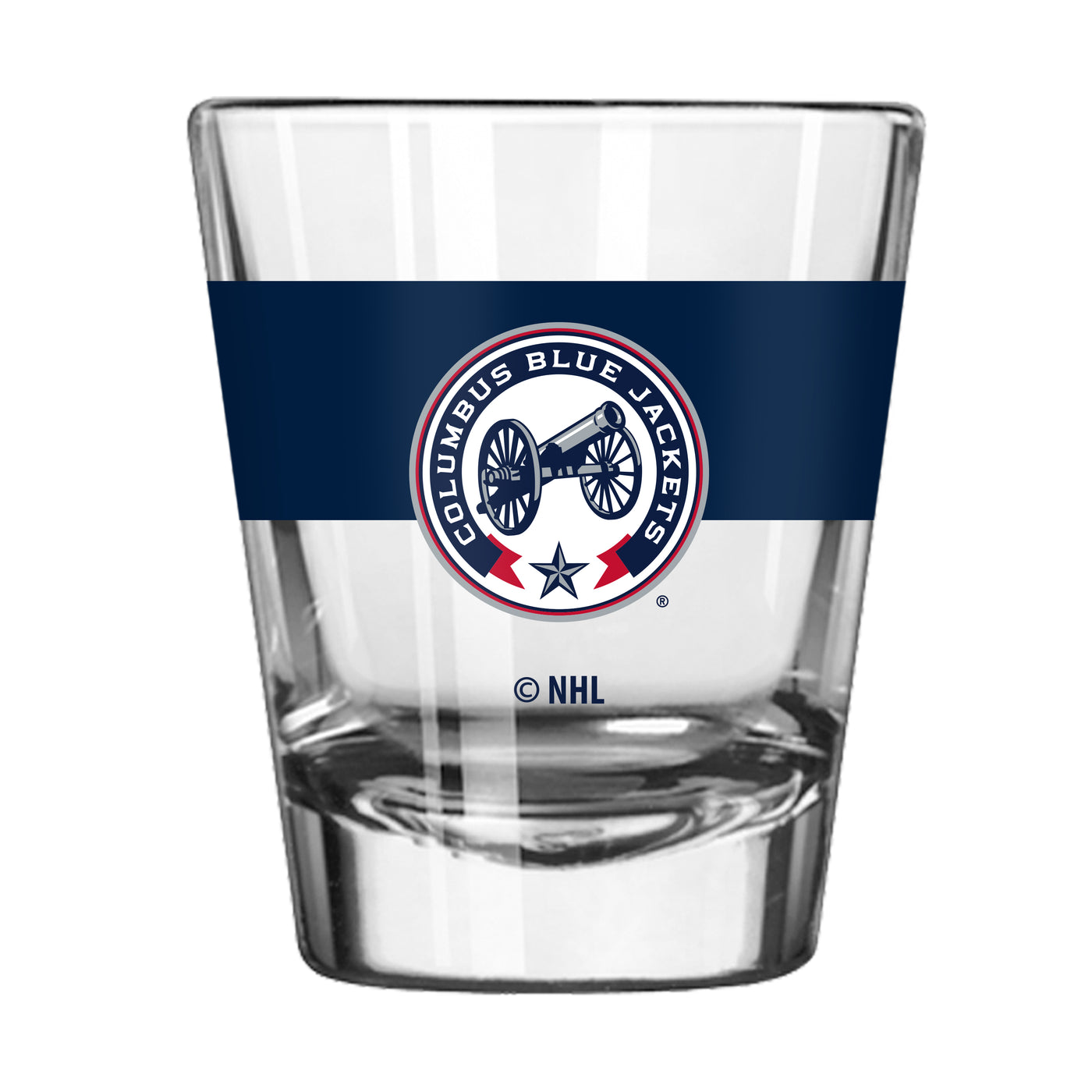 Columbus Blue Jackets 2oz Alternate Colorblock Shot Glass