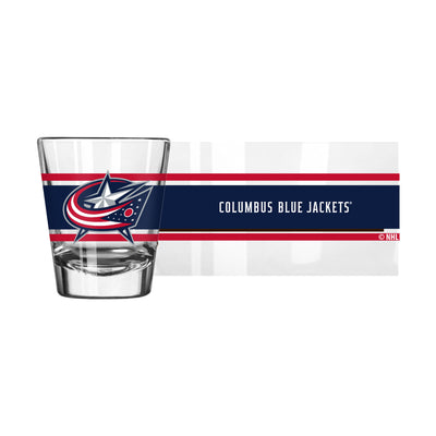 Columbus Blue Jackets 2oz Stripe Shot Glass