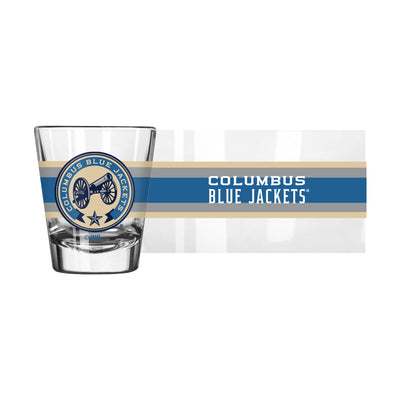 Columbus Blue Jackets Light Blue 2oz Stripe Shot Glass