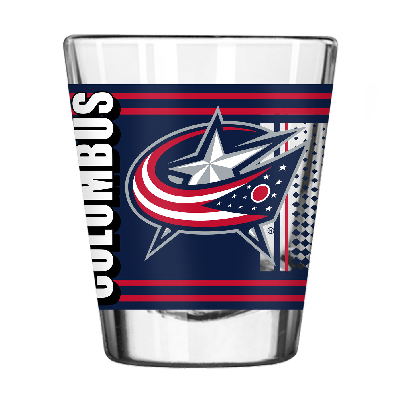 Columbus Blue Jackets 2oz Hero Shot Glass