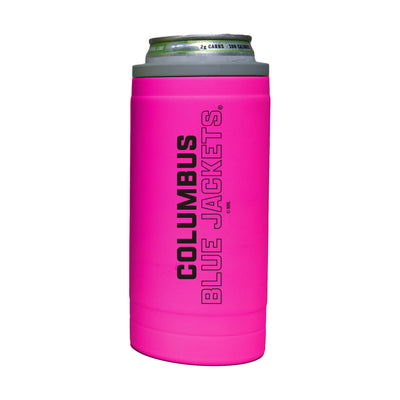 Columbus Blue Jackets 12oz Electric Stacked Soft Touch Slim Coolie - Logo Brands