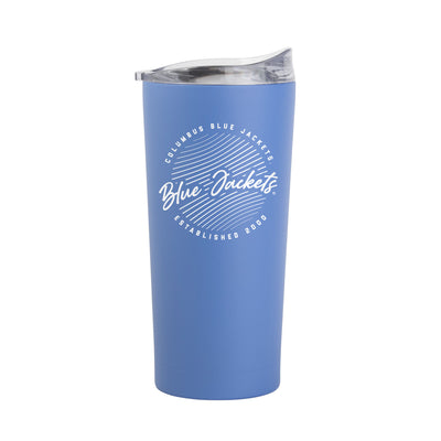 Columbus Blue Jackets 20oz Retro Script Arctic Powder Coat Tumbler