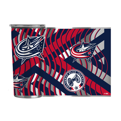 Blue Jackets Flex 20oz Plastic Wall Stainless Tumbler