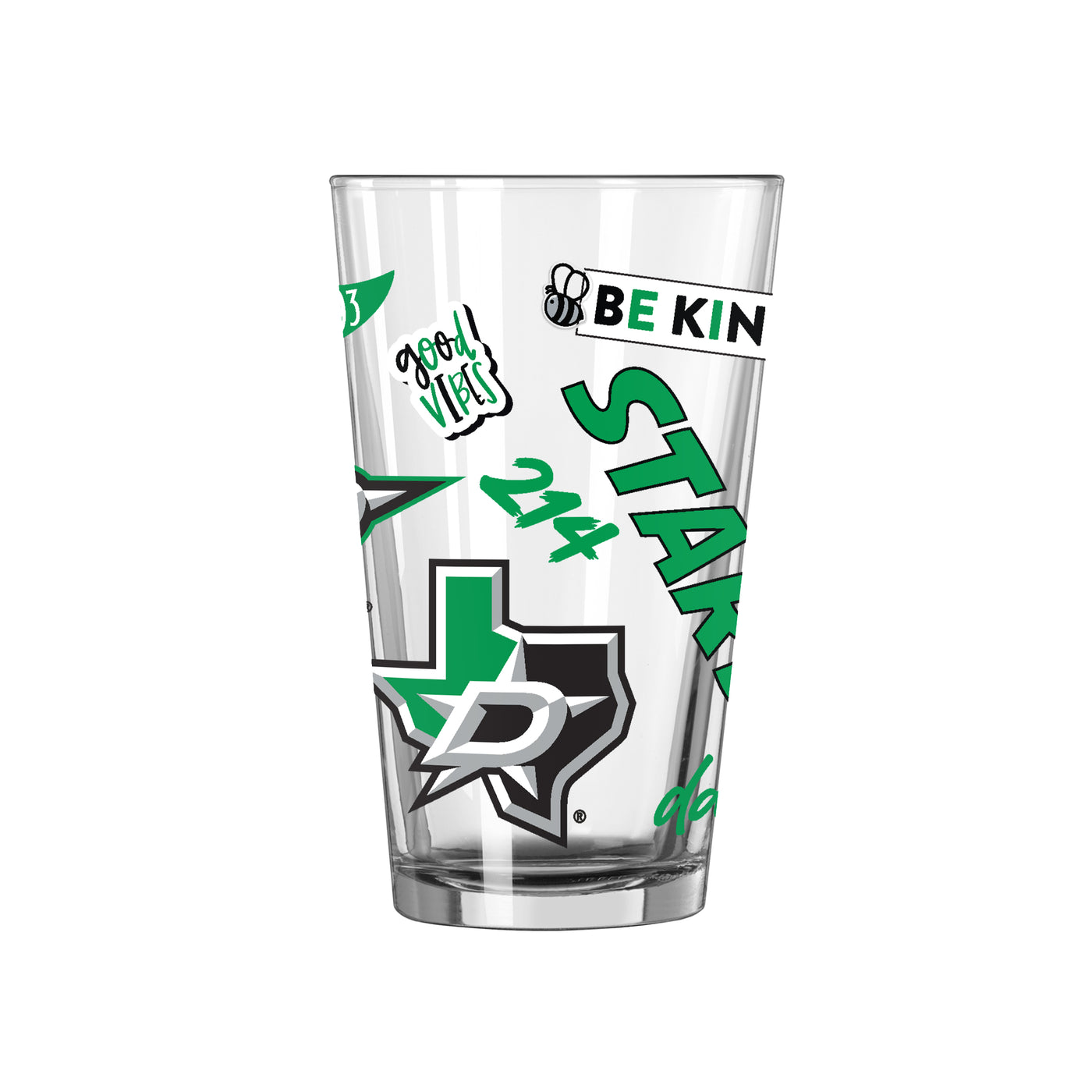 Dallas Stars 16oz Native Pint Glass
