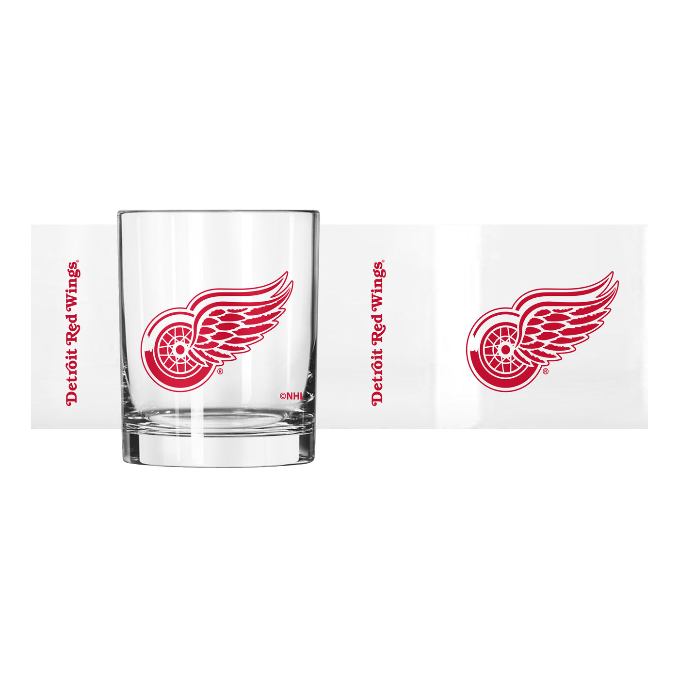 Detroit Red Wings 14oz Gameday Rocks Glass