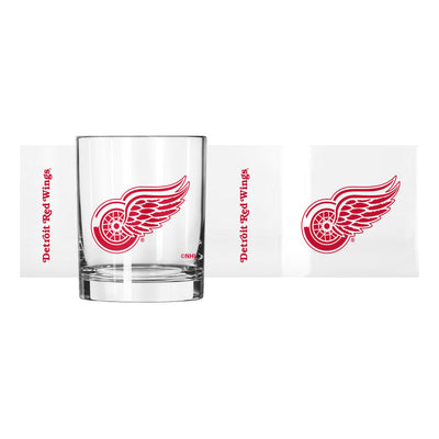 Detroit Red Wings 14oz Gameday Rocks Glass