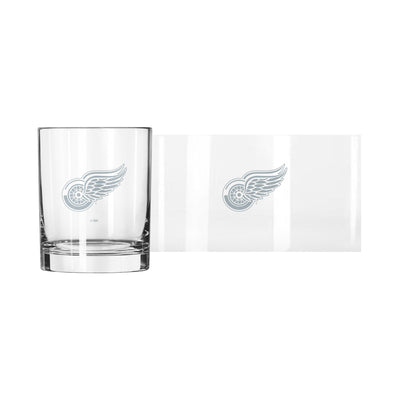 Detroit Red Wings 14oz Frost Rocks Glass