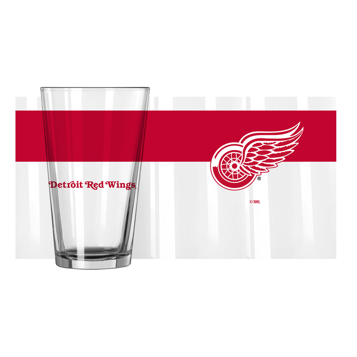 Detroit Red Wings 16oz Colorblock Pint Glass