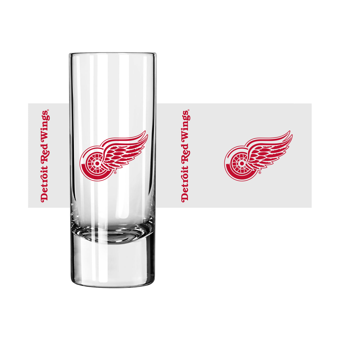 Detroit Red Wings 2.5oz Gameday Shooter Glass