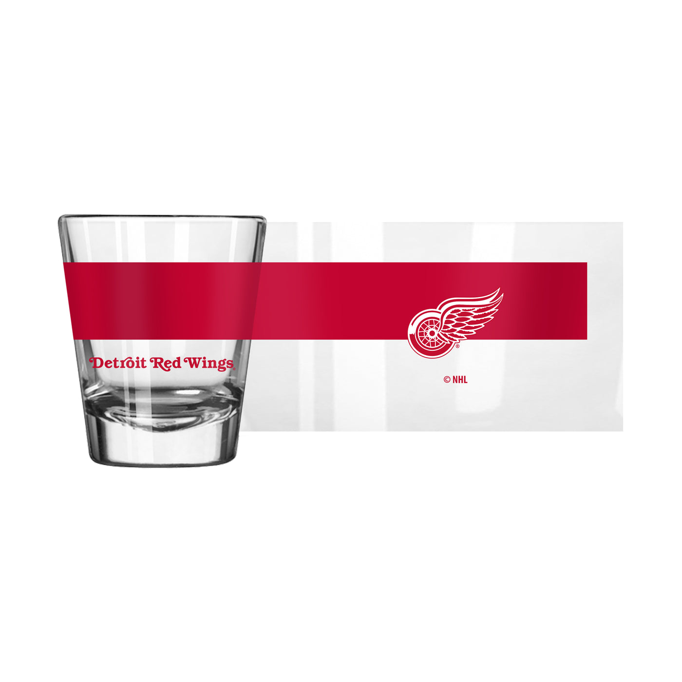 Detroit Red Wings 2oz Colorblock Shot Glass