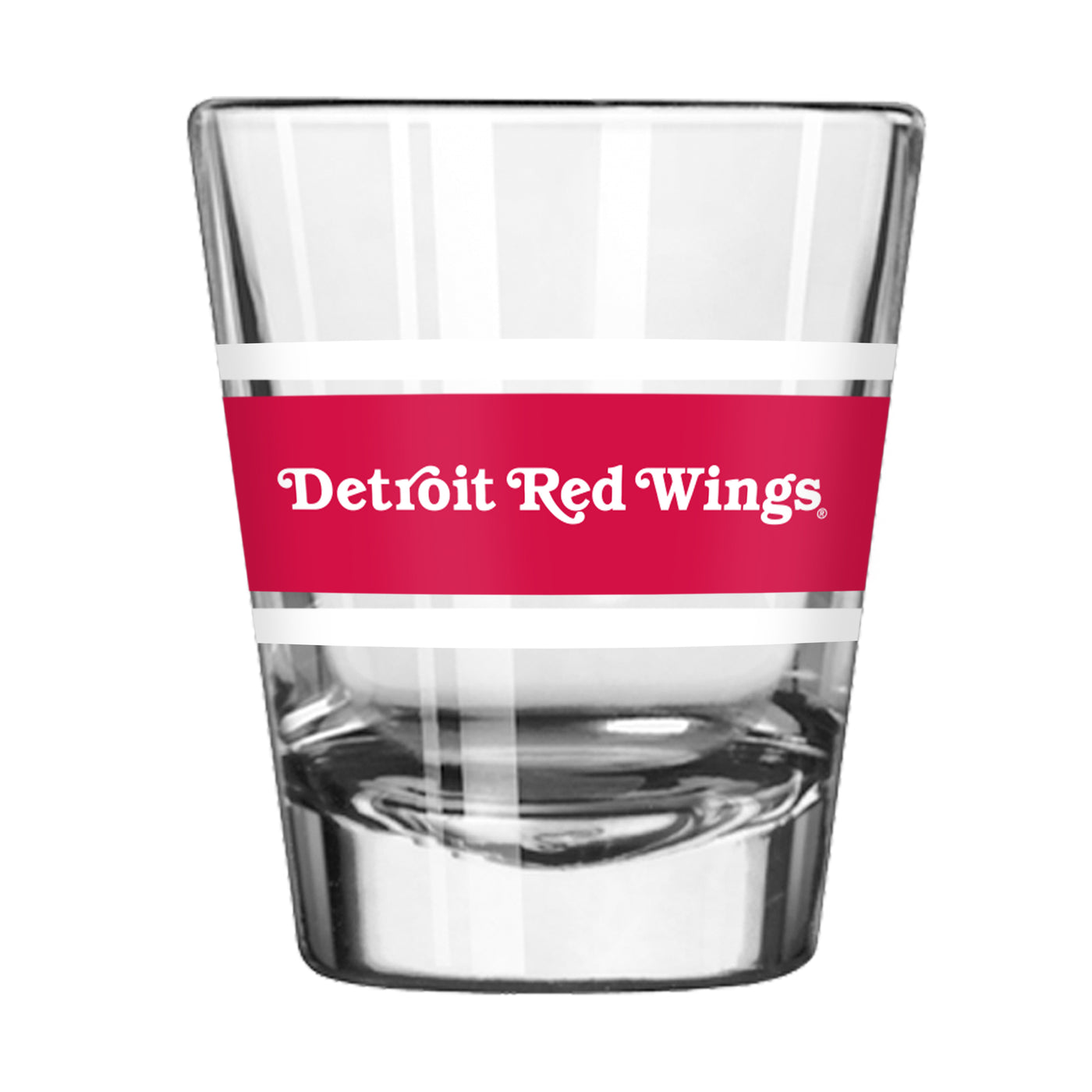 Detroit Red Wings 2oz Stripe Shot Glass