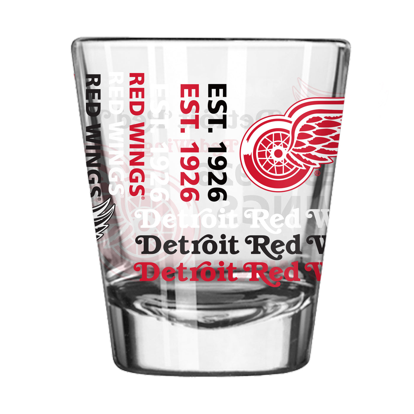 Detroit Red Wings 2oz Spirit Shot Glass