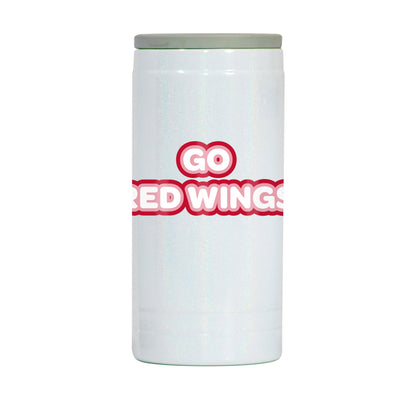 Detroit Red Wings 12oz Bubble Iridescent Slim Coolie - Logo Brands