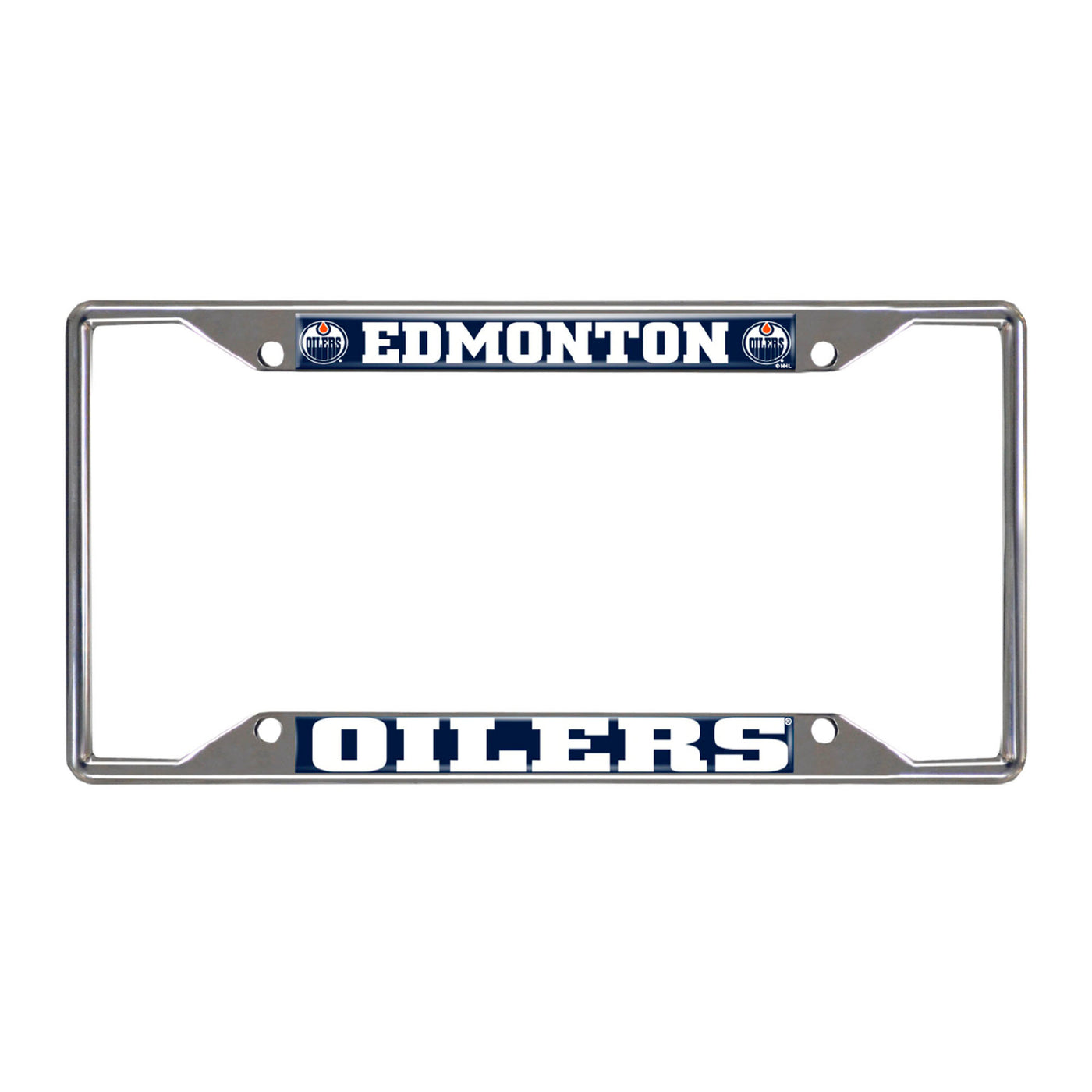 Edmonton Oilers Chrome License Plate Frame