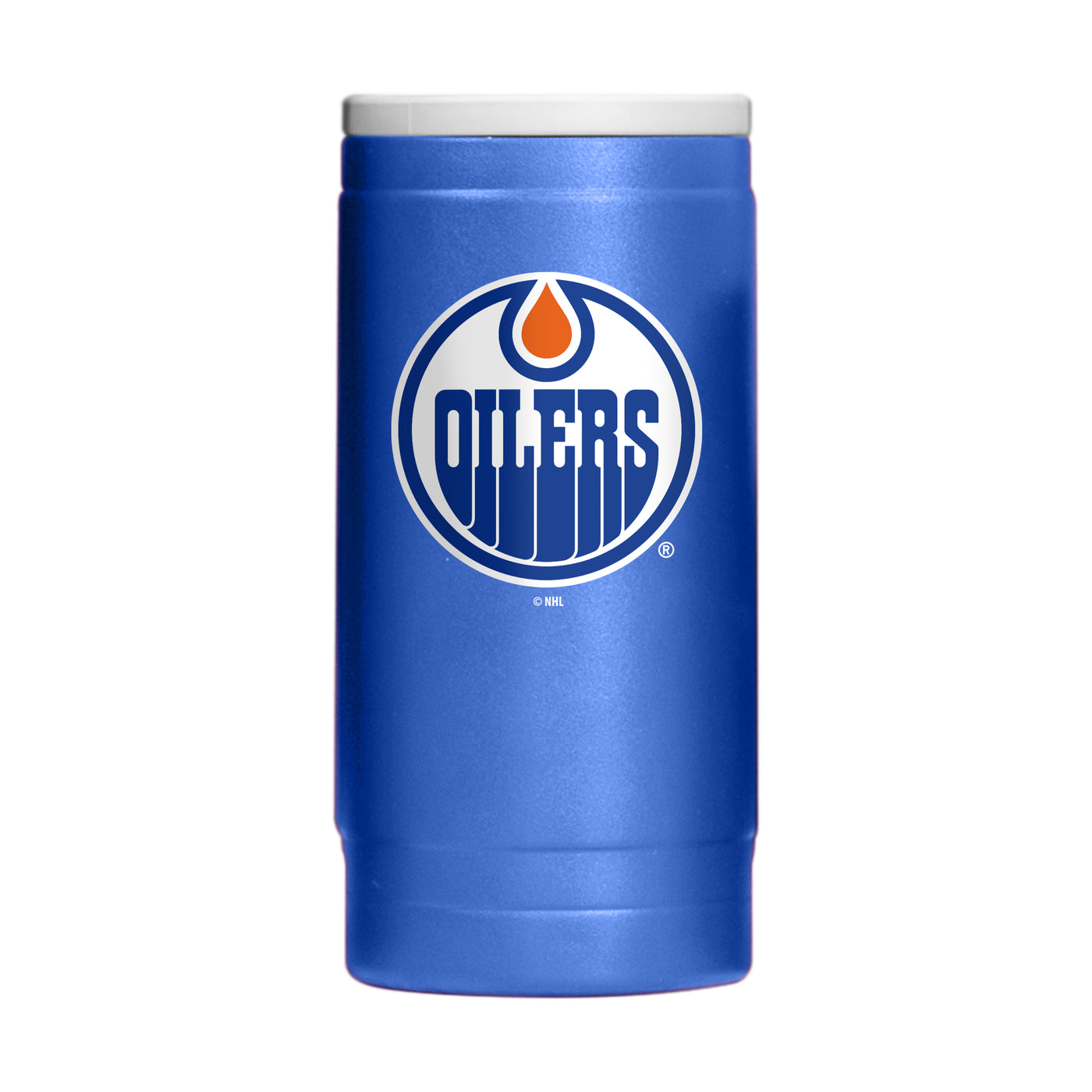 Edmonton Oilers 12oz Flipside Powder Coat Slim Can Coolie - Logo Brands