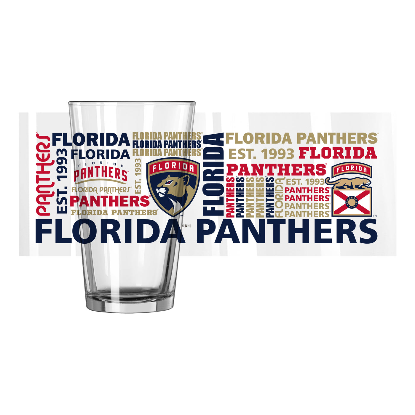 Florida Panthers 16oz Spirit Pint Glass