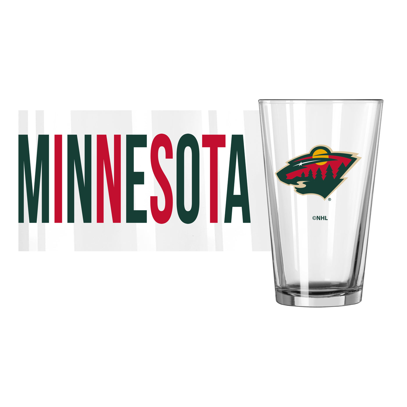 Minnesota Wild 16oz Overtime Pint Glass