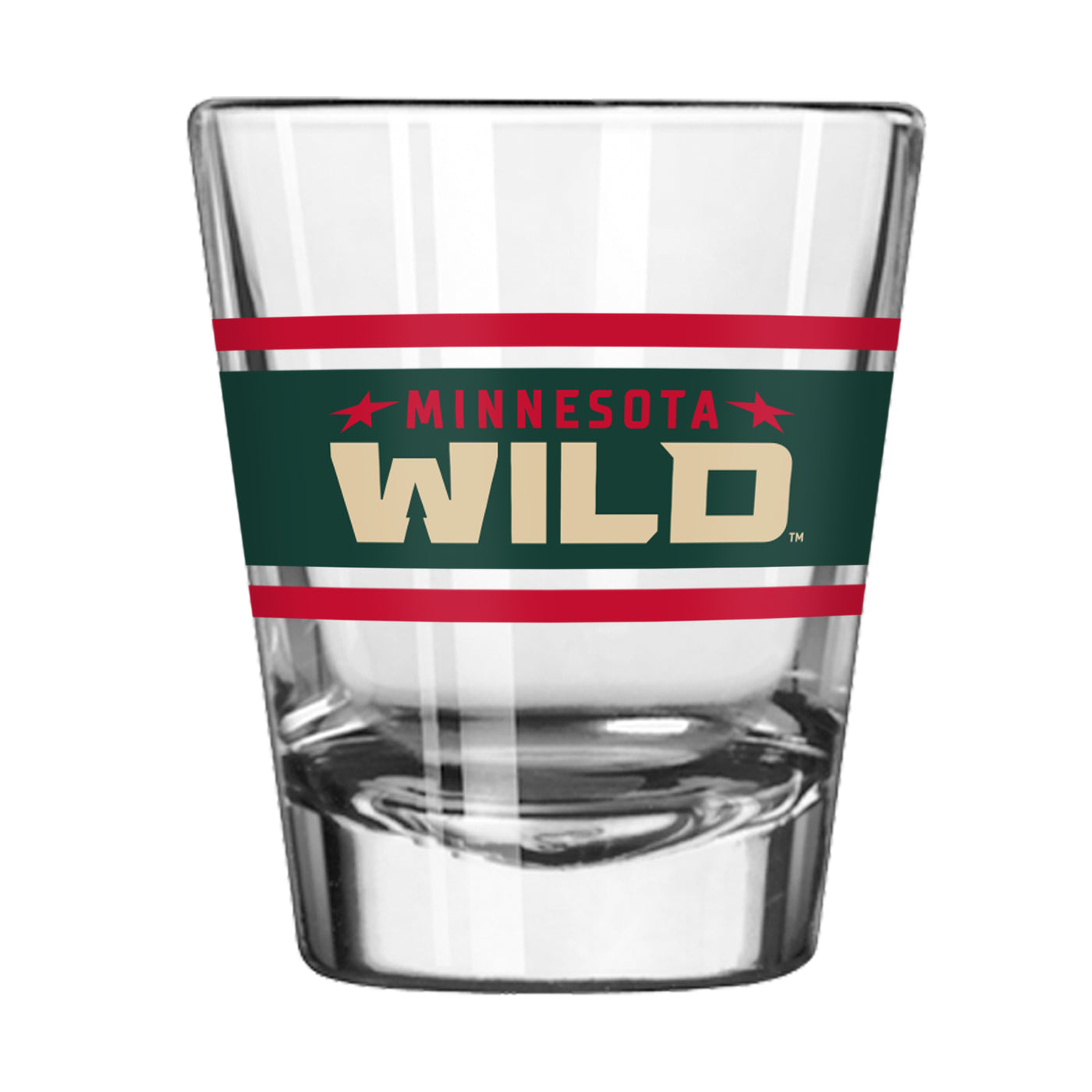 Minnesota Wild 2oz Stripe Shot Glass