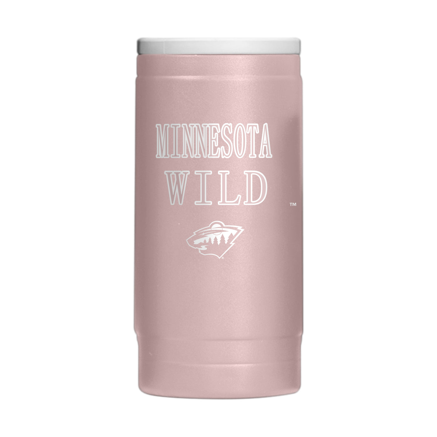 Minnesota Wild 12oz Dusk Stencil Powdercoat SlimCan Coolie