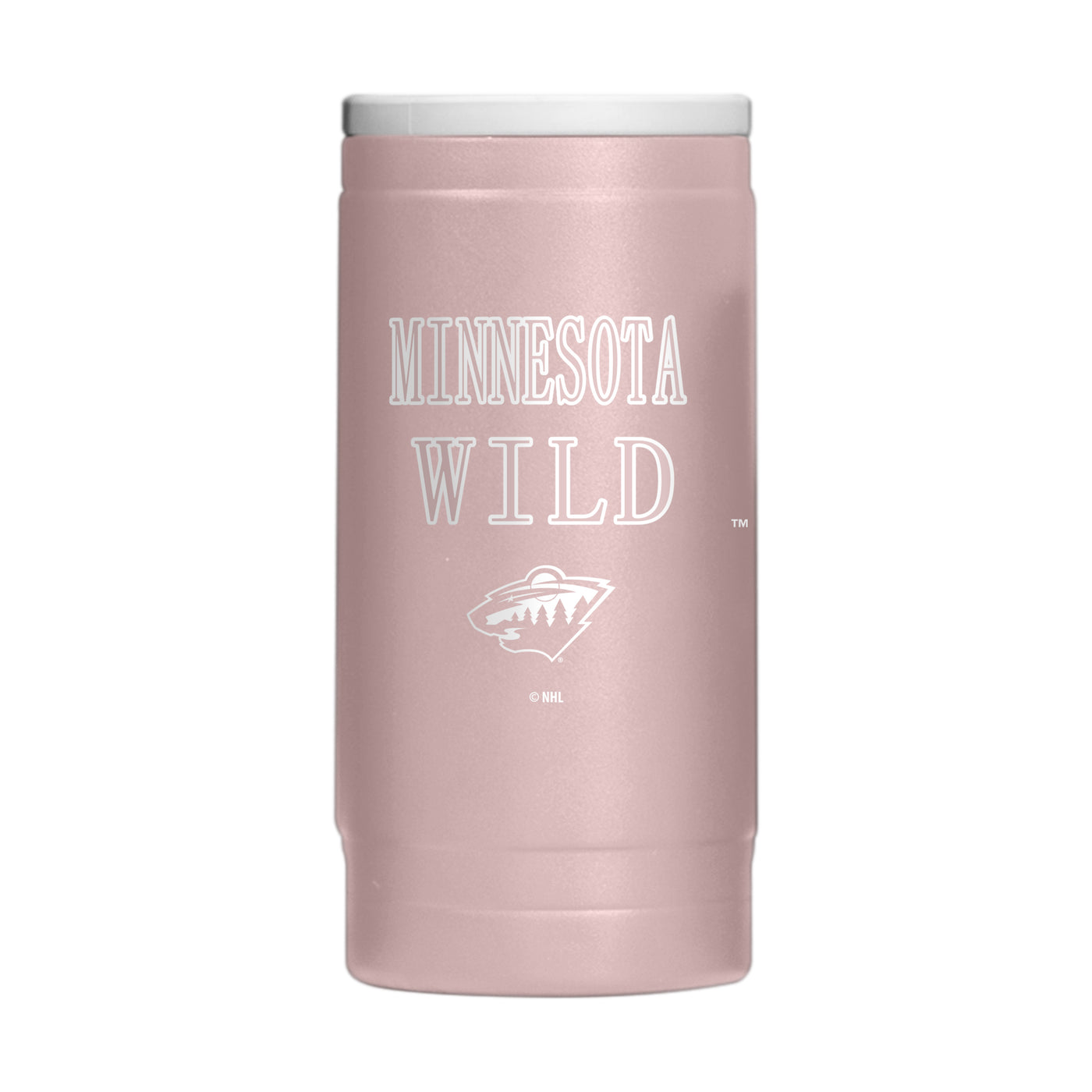 Minnesota Wild 12oz Dusk Stencil Powdercoat SlimCan Coolie