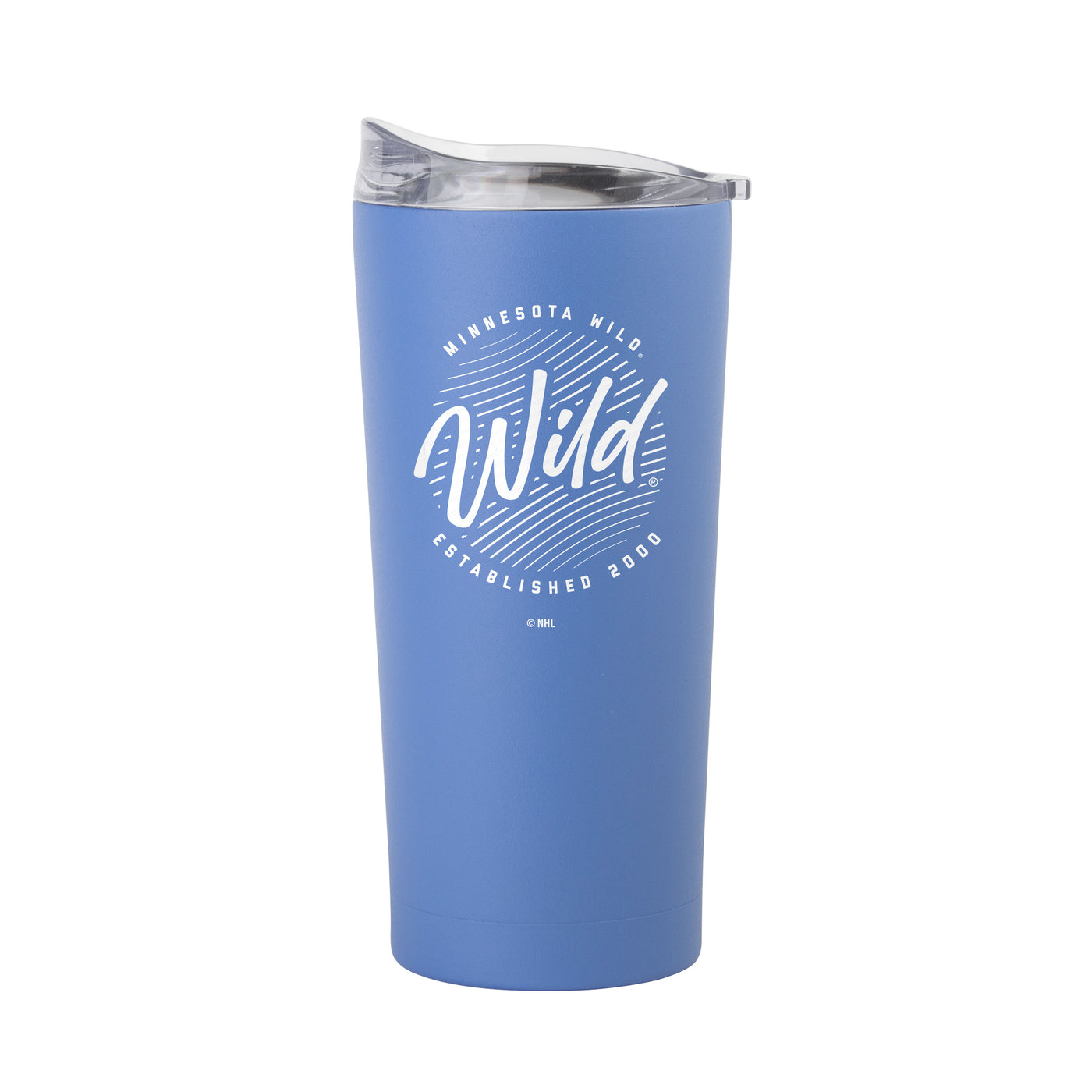Minnesota Wild 20oz Retro Script Arctic Powder Coat Tumbler
