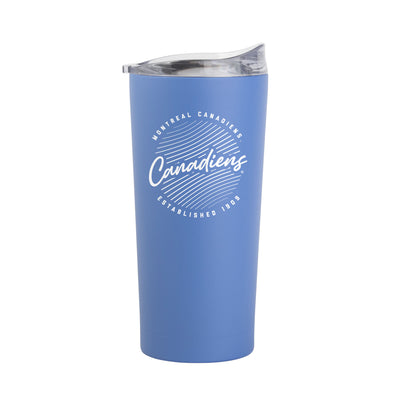 Montreal Canadiens 20oz Retro Script Arctic Powder Coat Tumbler