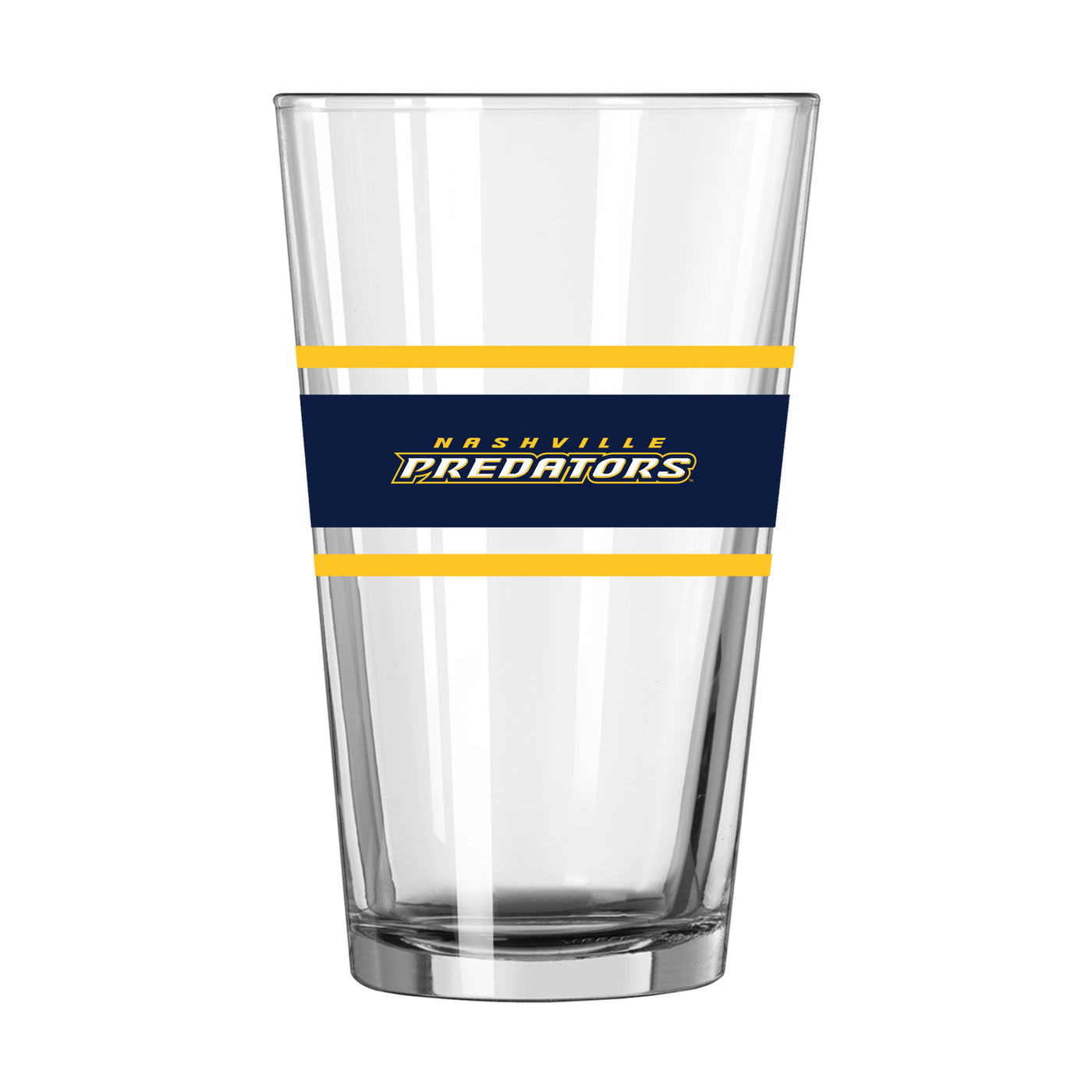 Nashville Predators 16oz Stripe Pint Glass