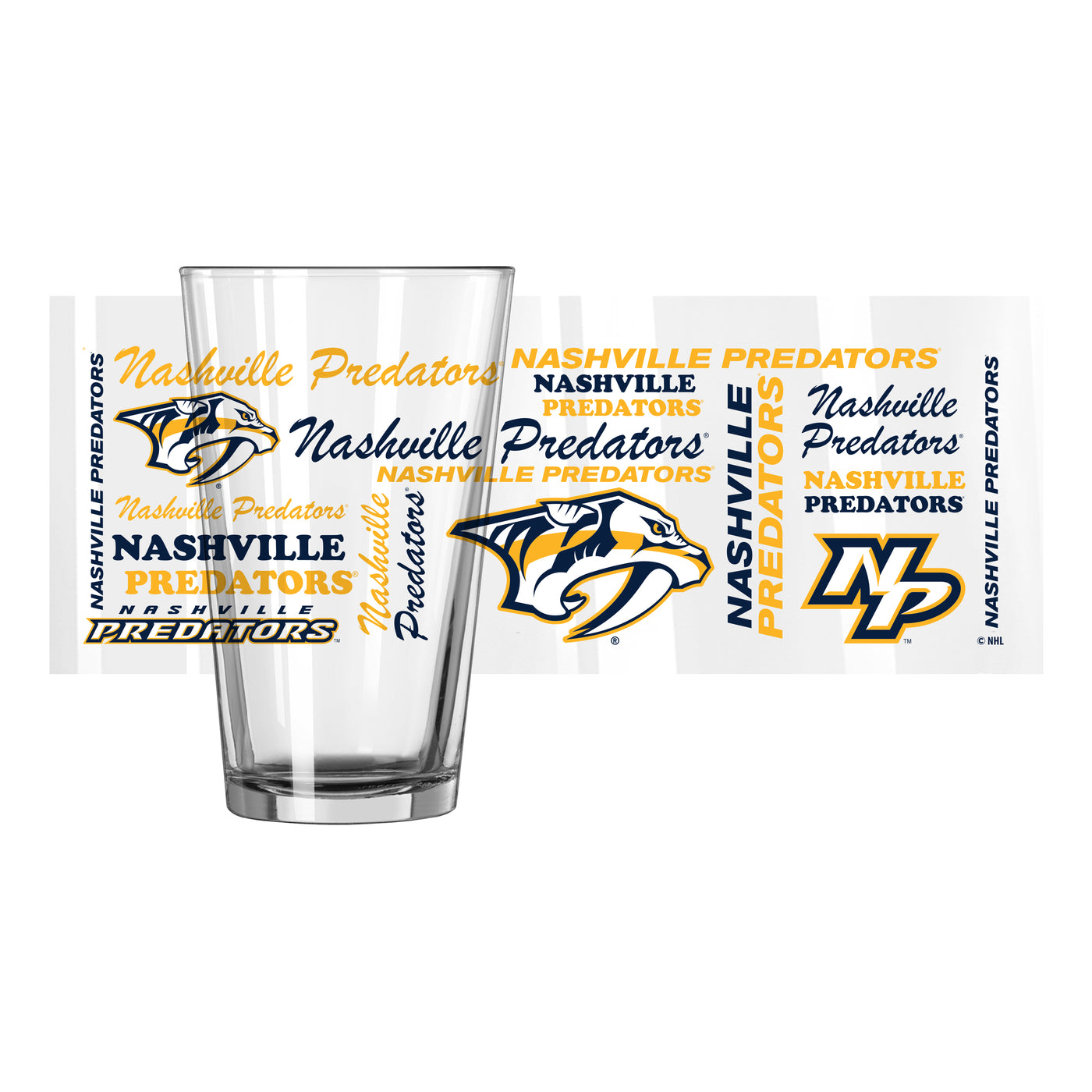 Nashville Predators 16oz Spirit Pint Glass