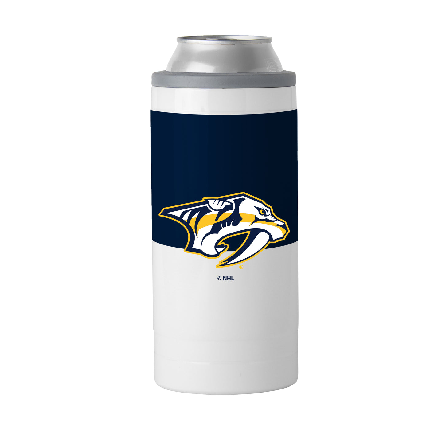 Nashville Predators 12oz Colorblock Slim Can Coolie - Logo Brands
