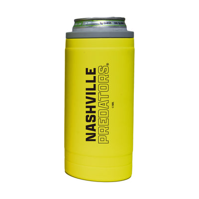 Nashville Predators 12oz Cru Stacked Soft Touch Slim Coolie - Logo Brands