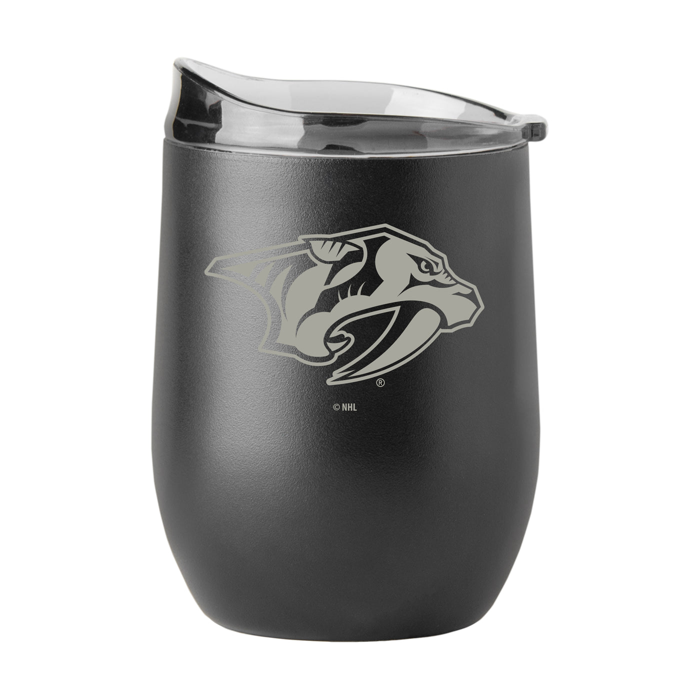 Nashville Predators Gunmetal 16oz Black Powder Curved Beverage
