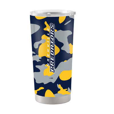 Nashville Predators 20oz Camo Stainless Steel Tumbler