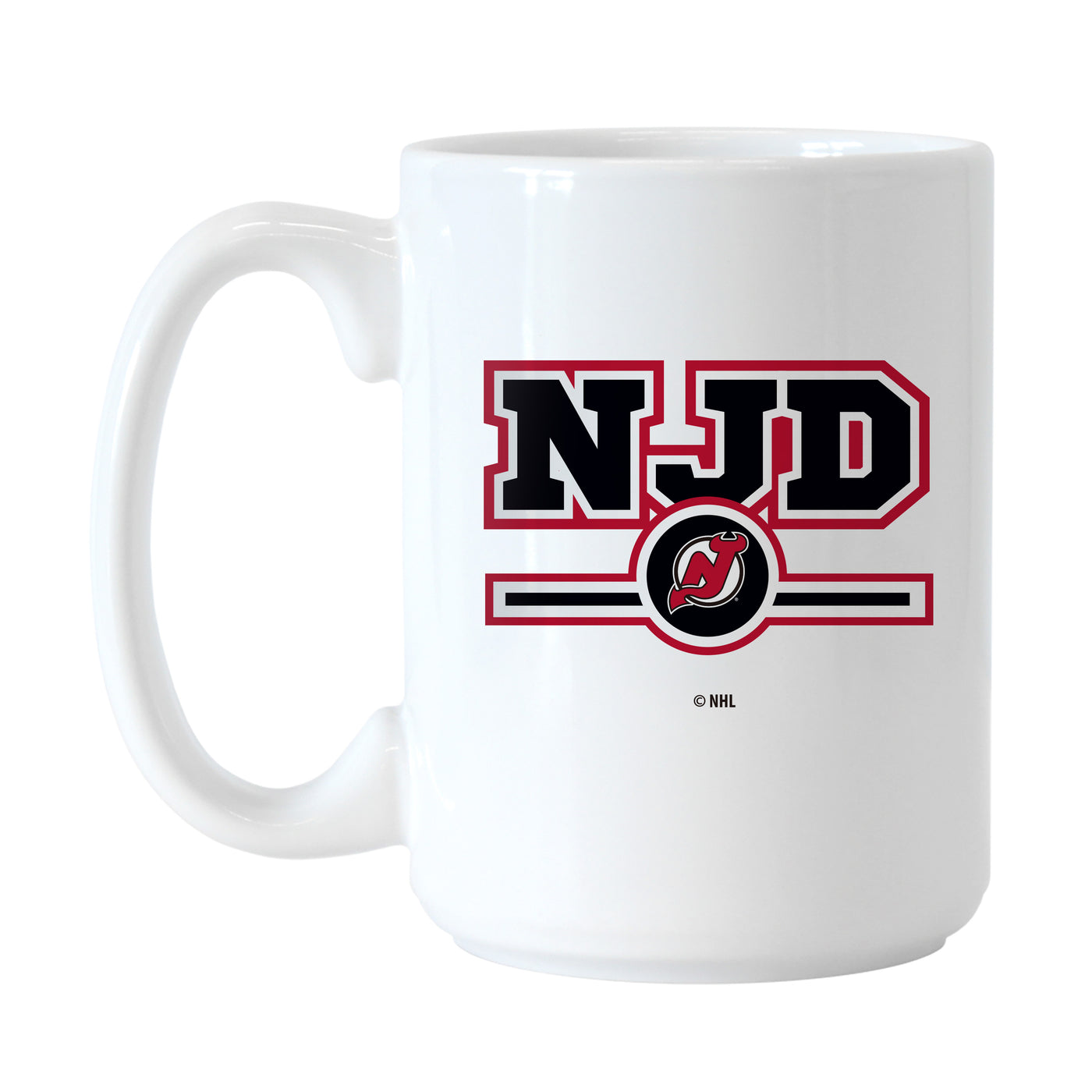New Jersey Devils 15oz Letterman Sublimated Mug
