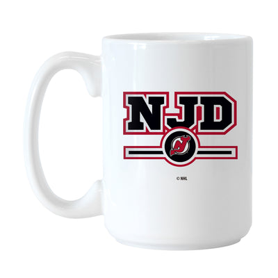 New Jersey Devils 15oz Letterman Sublimated Mug